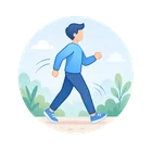 Icono de caminar más