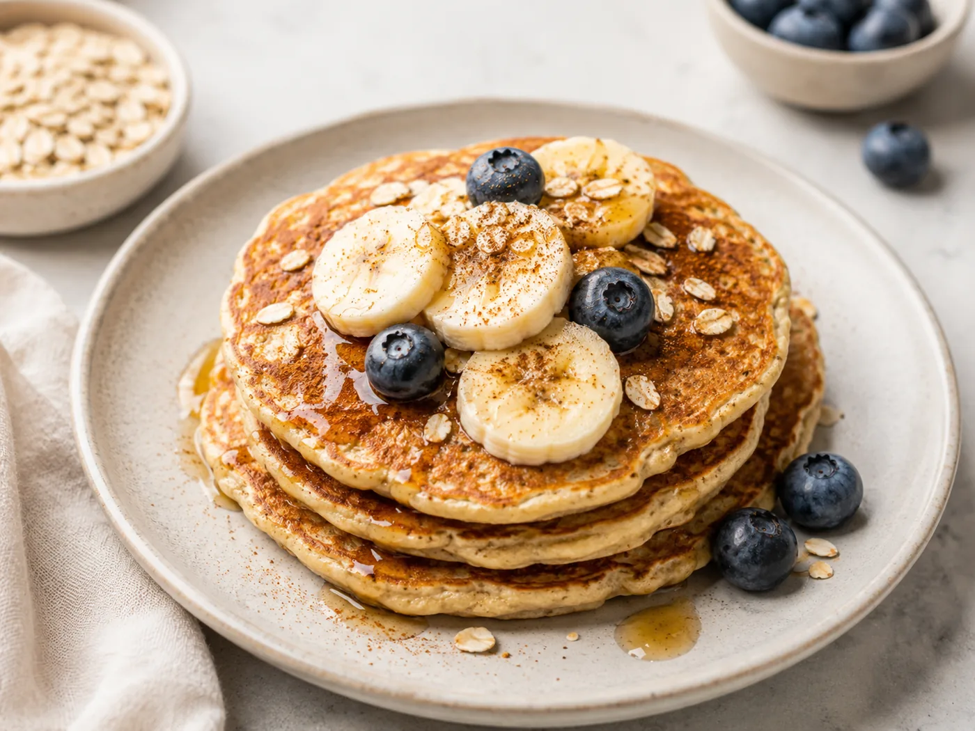 Banana and Oat Pancakes