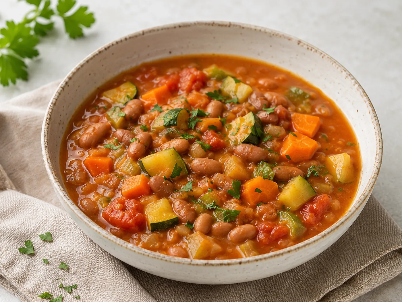 Bean and Vegetable Tomato Stew