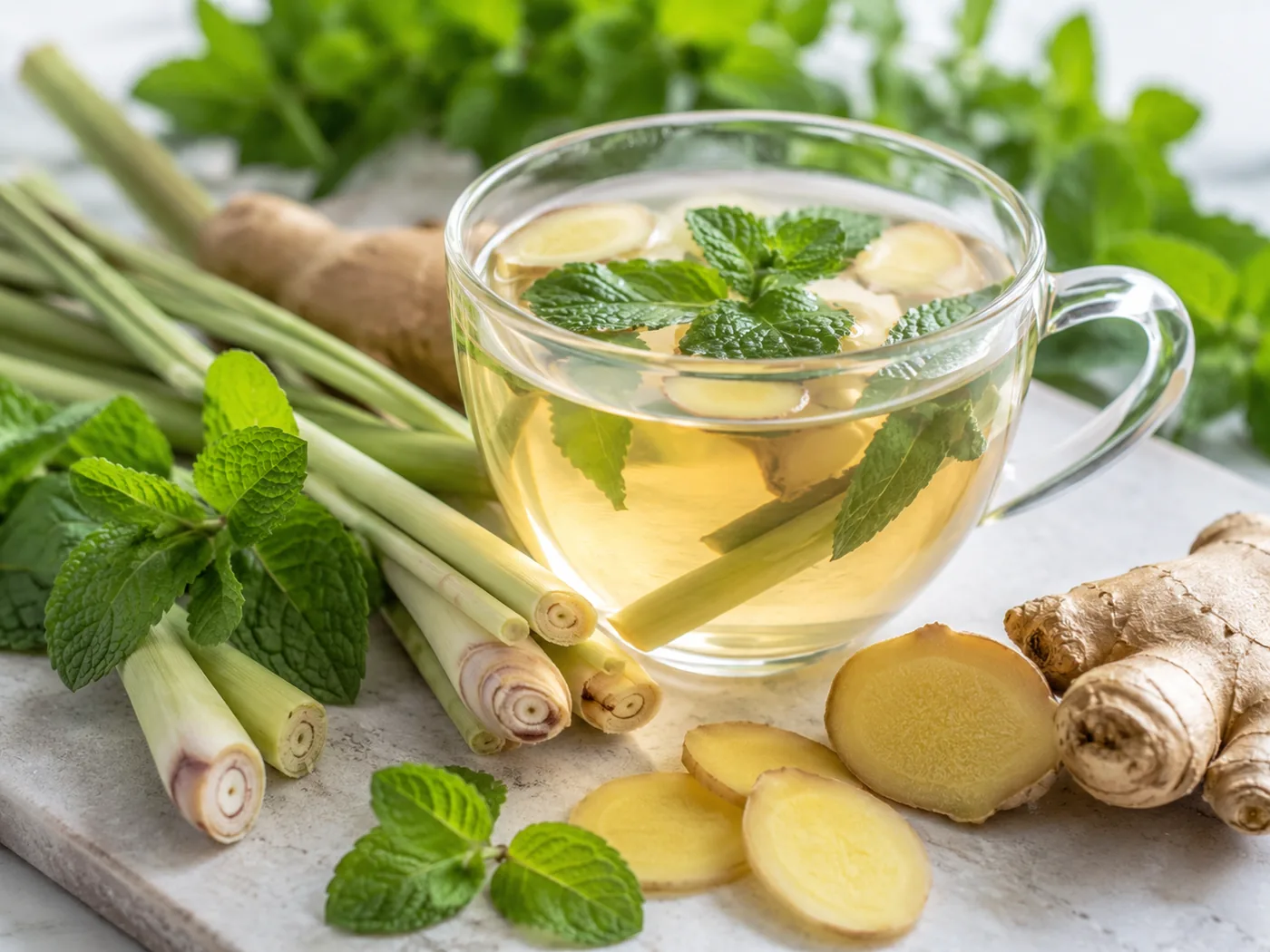Unsweetened Green Tea with Lemon