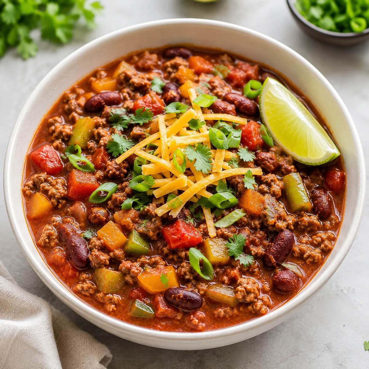 Lean Beef, Bean and Vegetable Chili